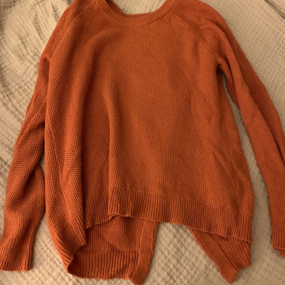 Madewell split back sweater